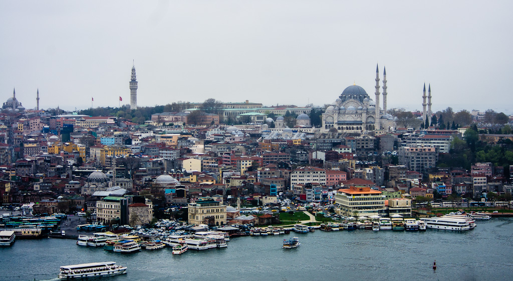 Golden Horn and Suyeymaniye Mosque from Galata Tower