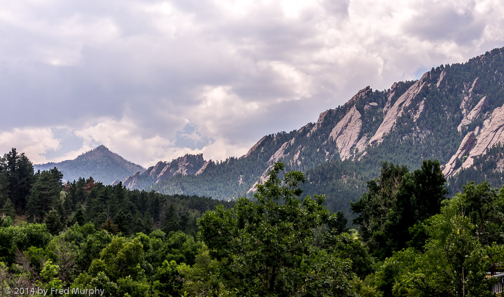 The Flatirons above Boulder