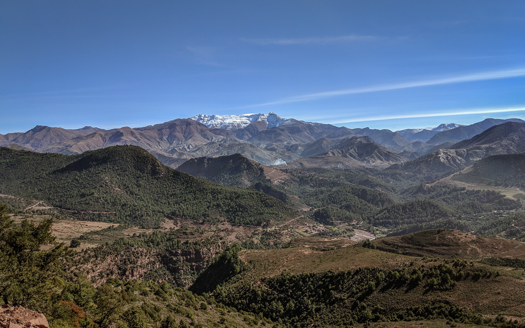 High Atlas between Ouarzazate and Marrakesh