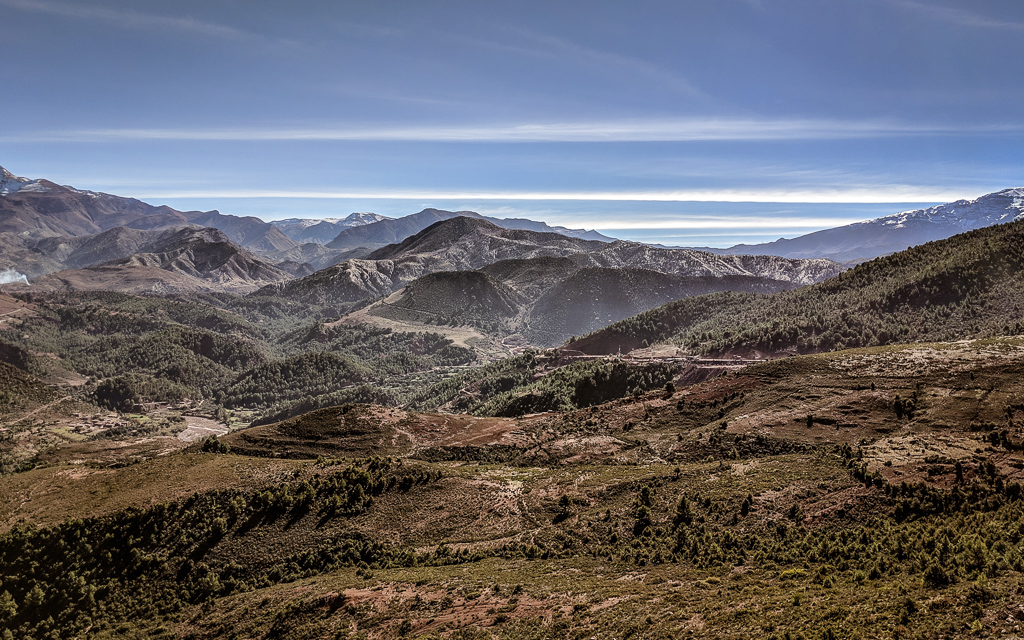 High Atlas between Ouarzazate and Marrakesh