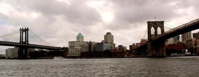 Brooklyn and Manhattan Bridges