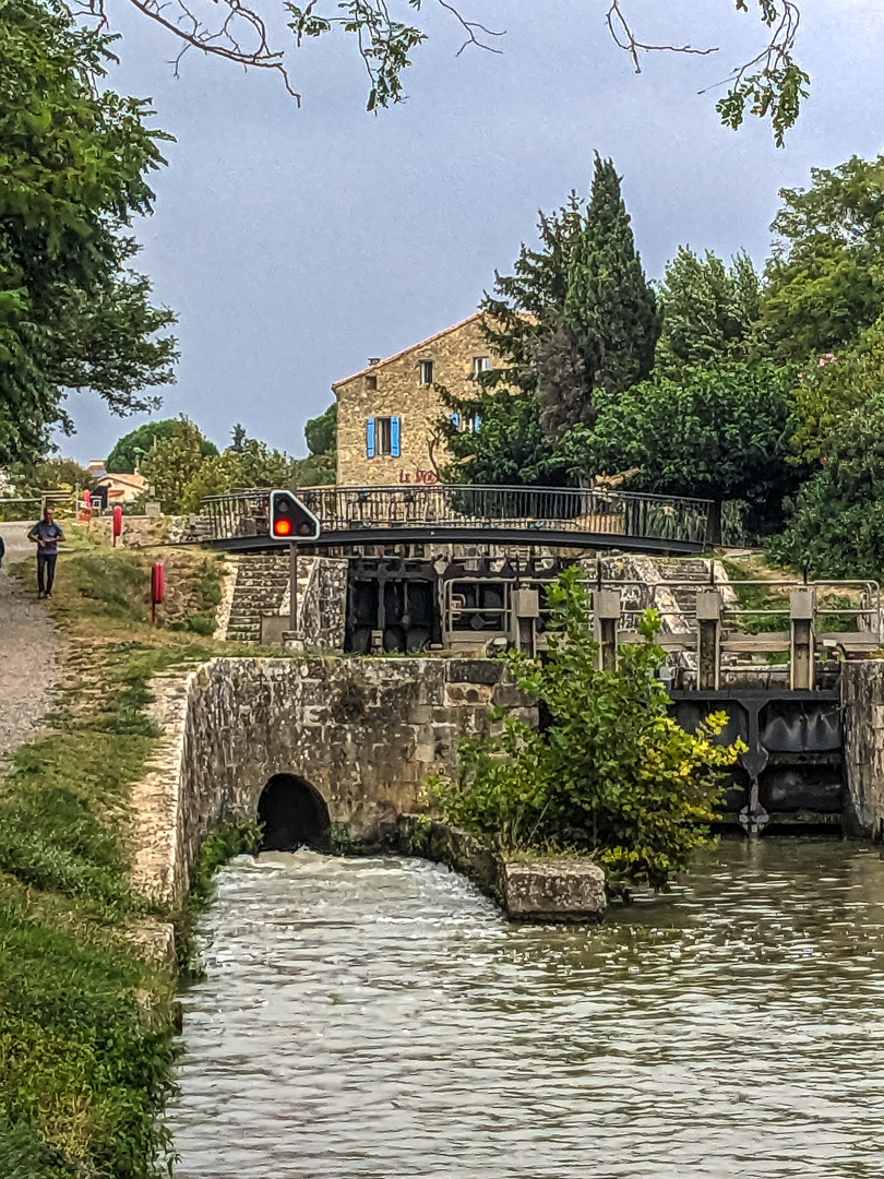 Canal du Midi, Trèbes Lock