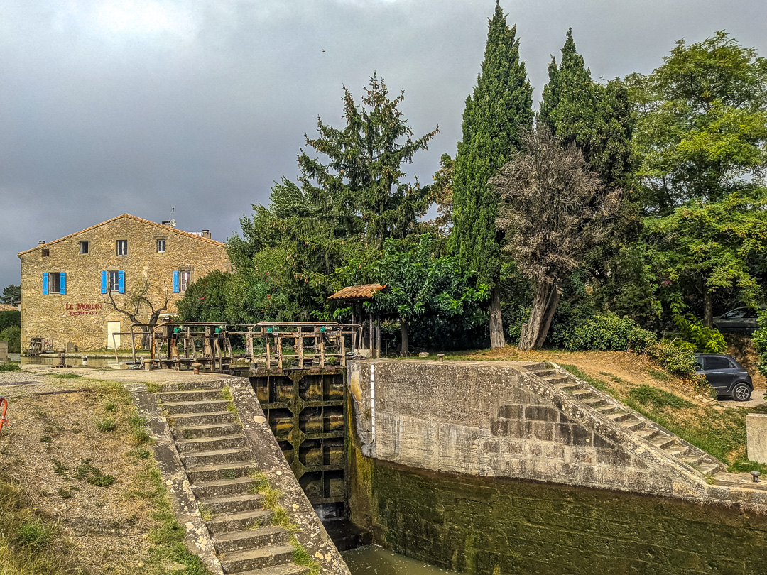 Canal du Midi, Trèbes Lock